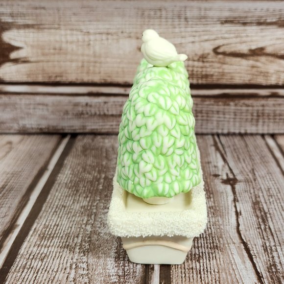 DEPT 56 Shrubs In A Tub Springtime Of The Snowbunnies Accessory Bird Dove Tree - Picture 3 of 5
